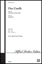 One Candle SATB choral sheet music cover